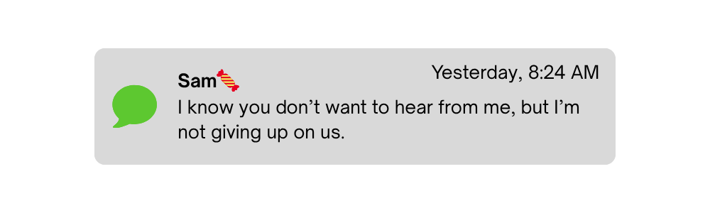 Text notification
