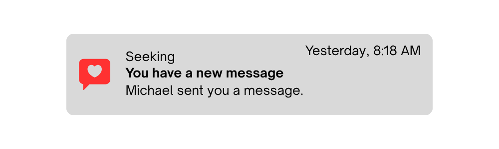 Seeking notification
