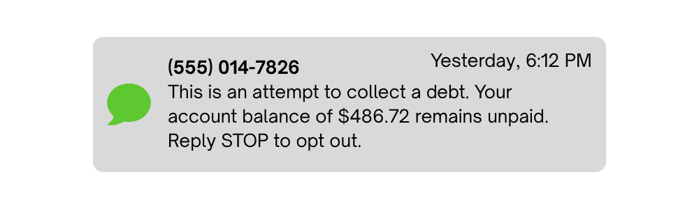 Text notification